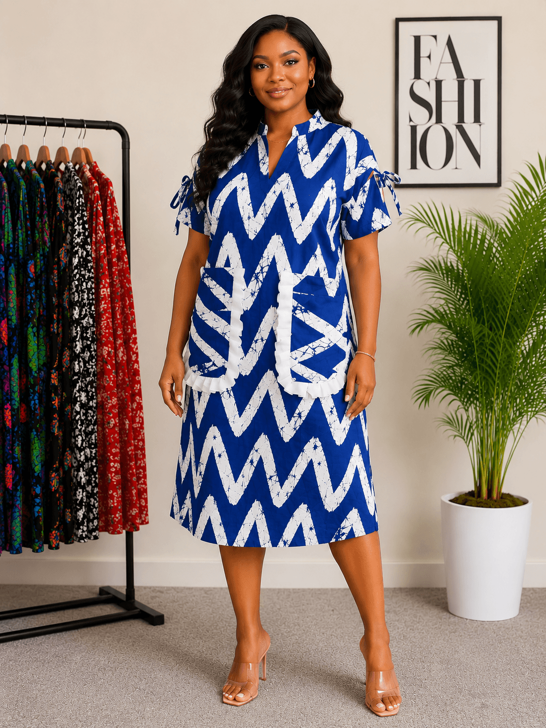 Classic Ankara Bubu Gown designed With Pocket